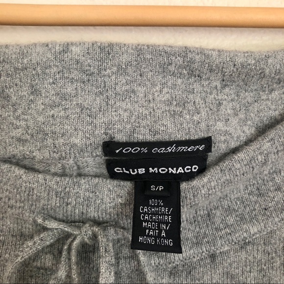 {Club Monaco} 100% Cashmere Wide Leg Lounge Pants - Picture 5 of 6